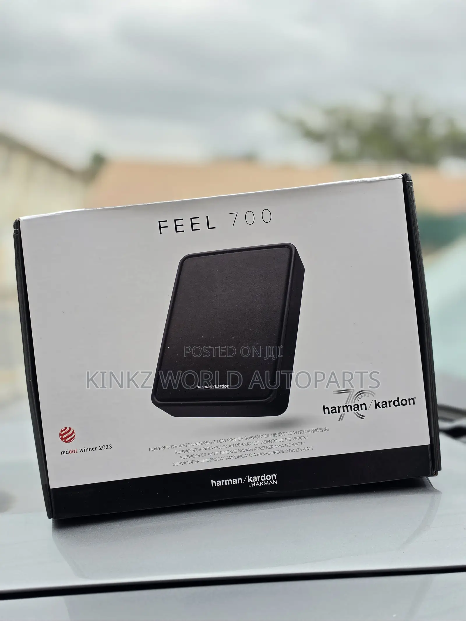 Harman Kardon Feel 700 Slim Active Underseat Subwoofer 125 Watt RMS