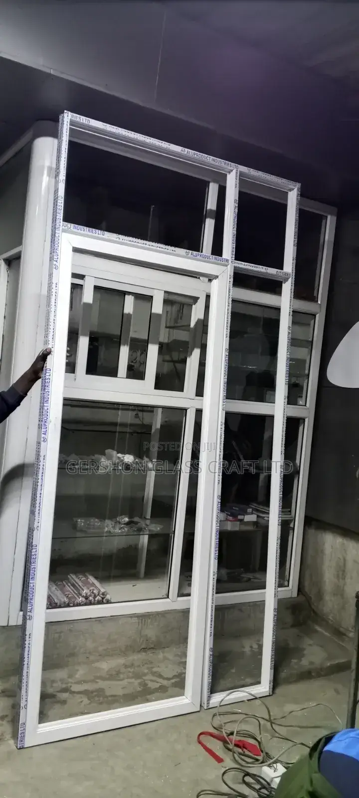 8ft Aluminium Swing Door