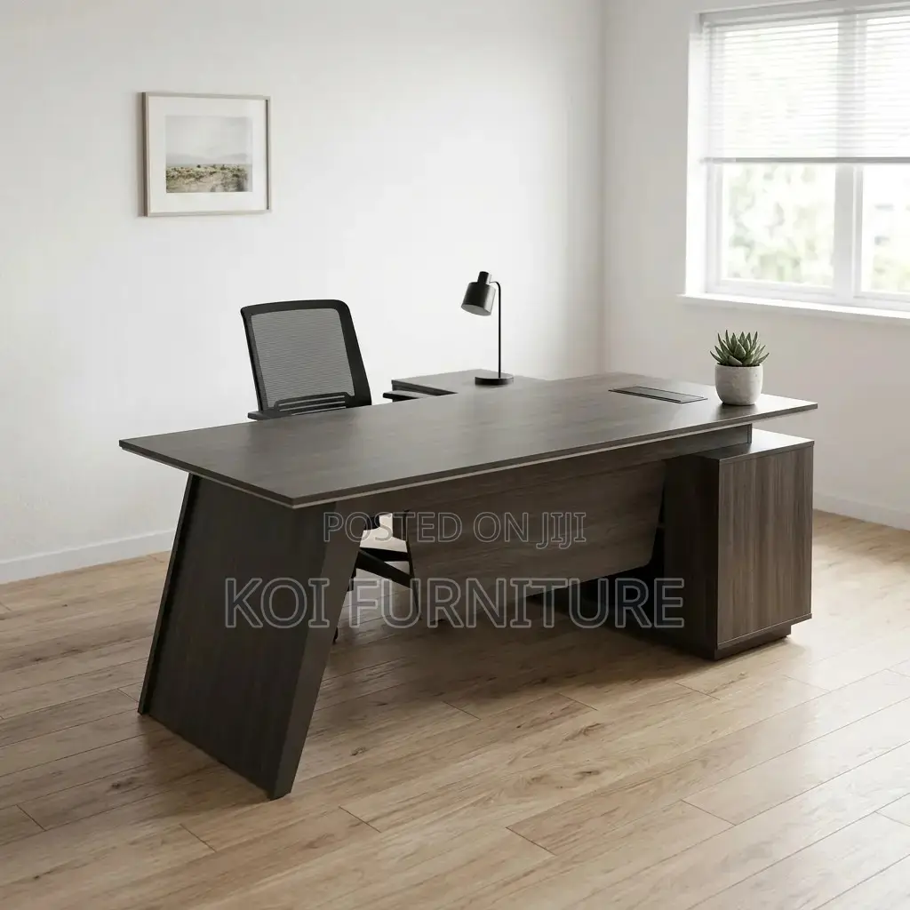 Office Desk; Executive L Shaped Spacious Office Desk