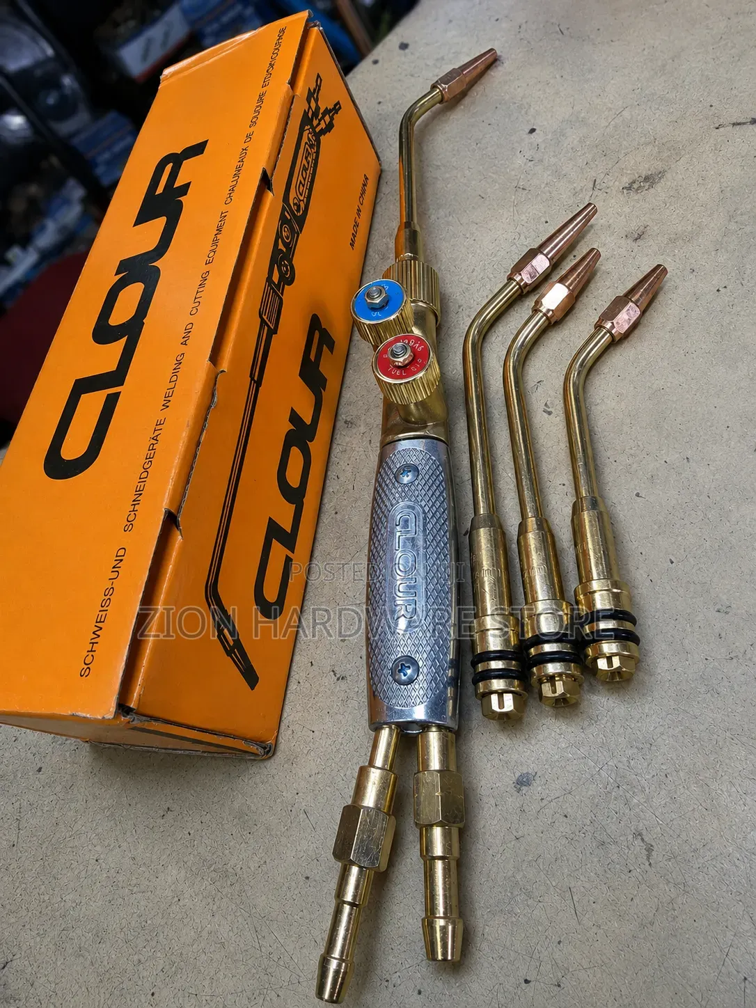 Gas Welding Torch With 3 Extra Nozzles