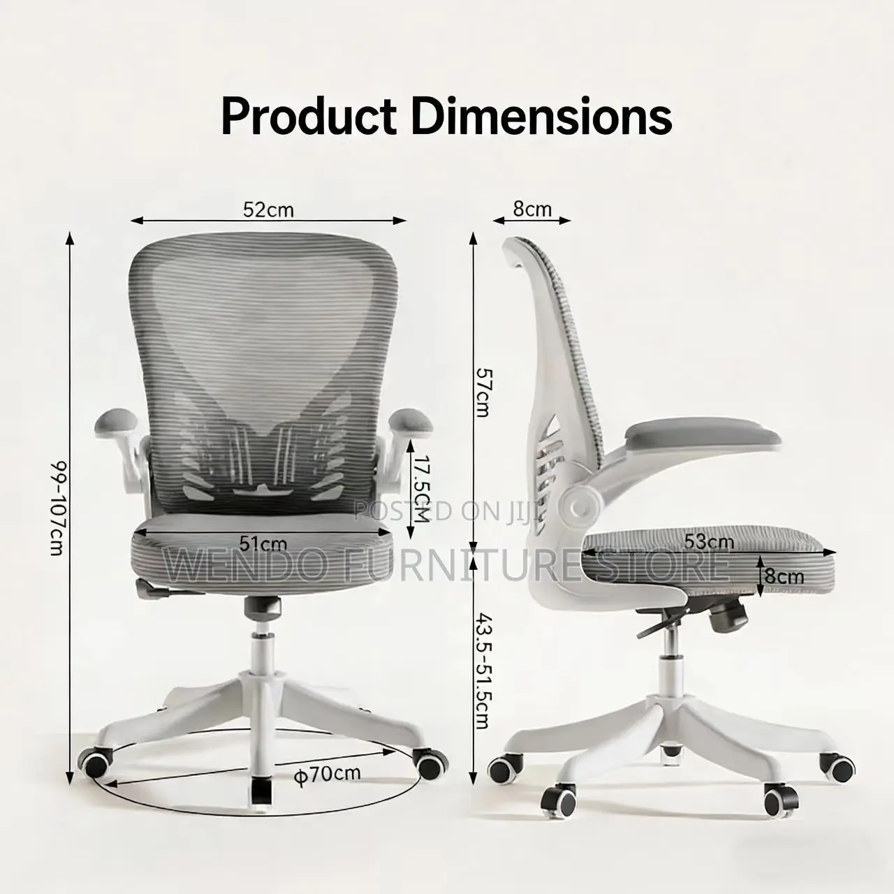 Office Chairs; 360 Rotational Office Orthopedic Chair