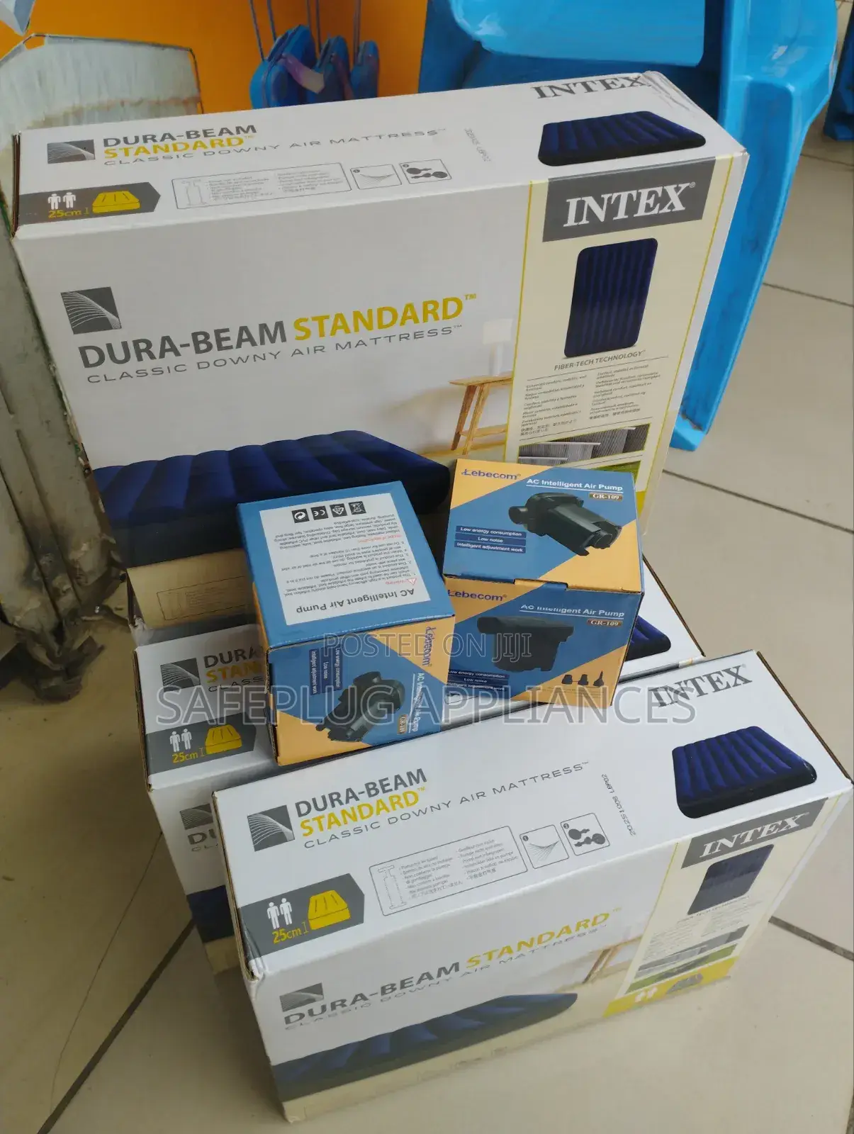 Intex 4×6 Inflatable Mattress – Comfortable Guest Travel Bed