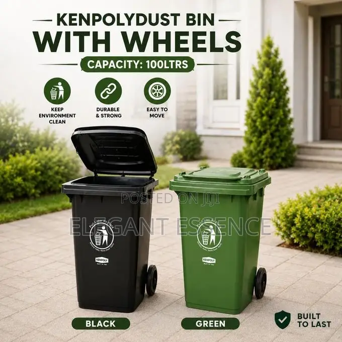 Kenpoly Trash Bin With Wheels