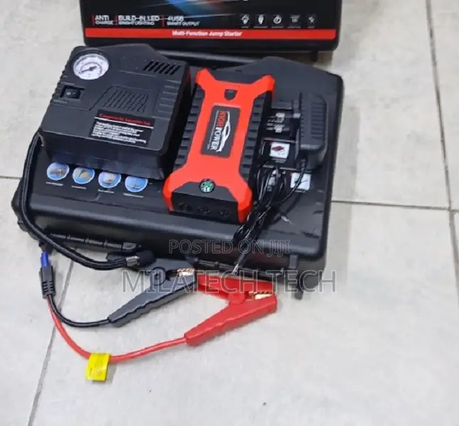 Car Jump Starter 12V Battery Booster With LED Flashlight