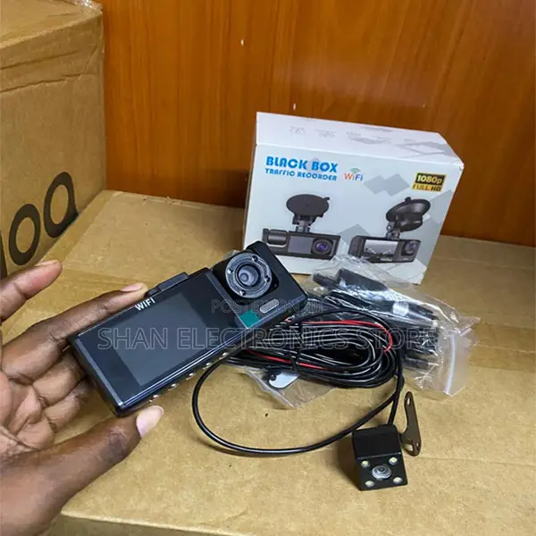 170 Degree Wide Angle HD 1080P Car DVR With Three Cameras Black Box