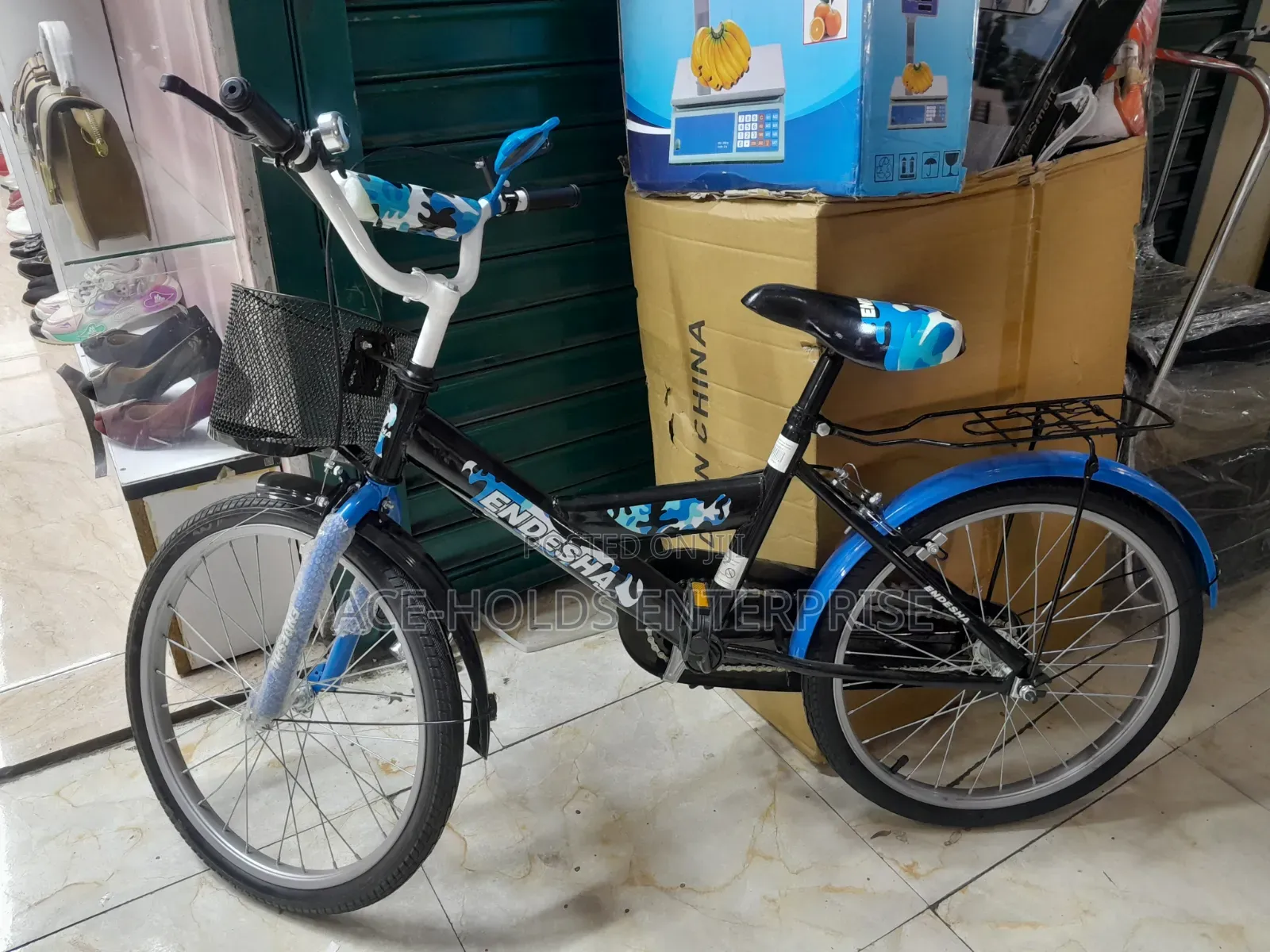 Endesha Size 20" Quality Aluminium Bicycle With Basket/ Support Wheel
