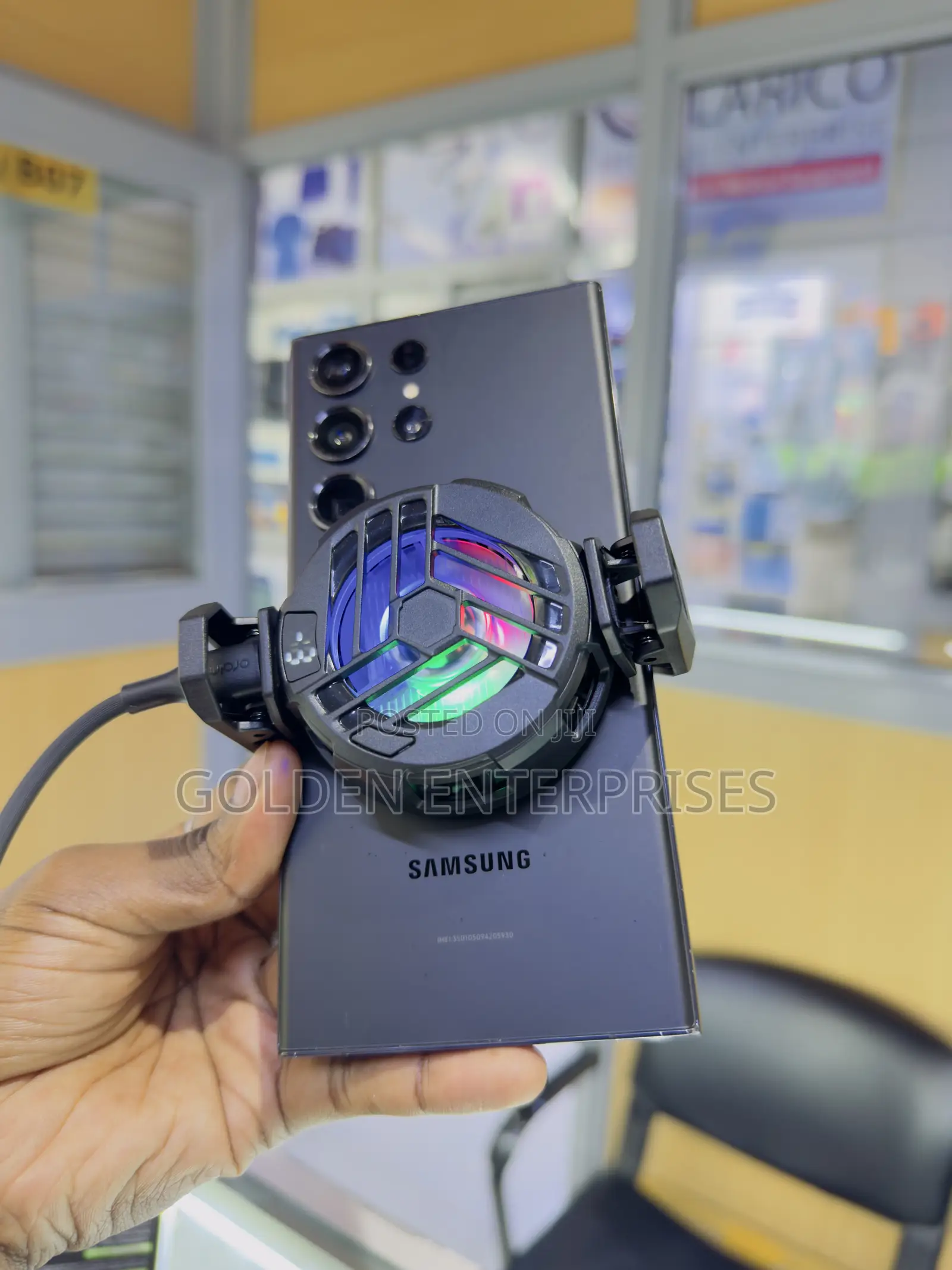 RGB Mobile Phone Cooler Fan, Fast Cooling Gaming for Android iPhone