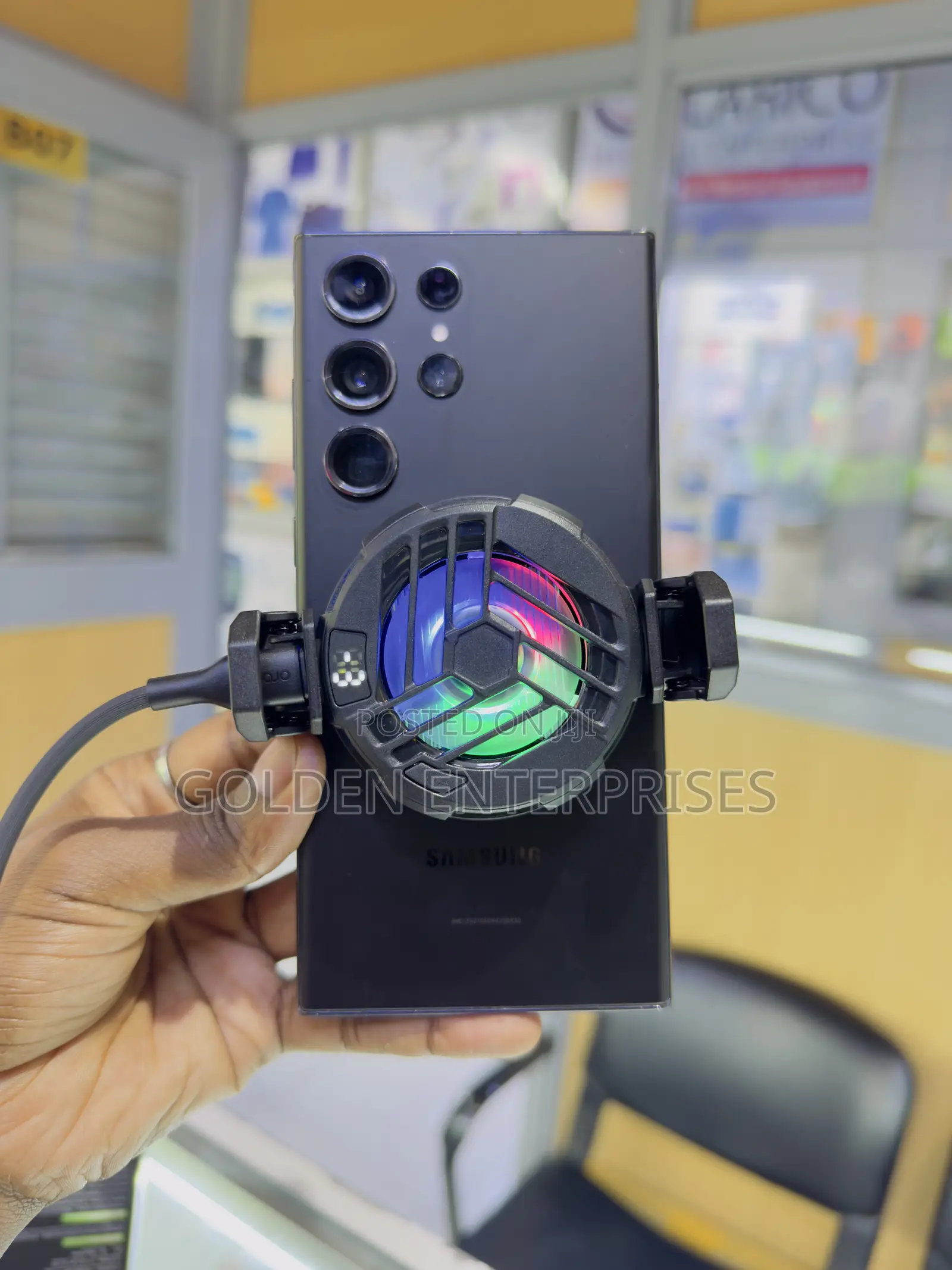 RGB Mobile Phone Cooler Fan, Fast Cooling Gaming for Android iPhone