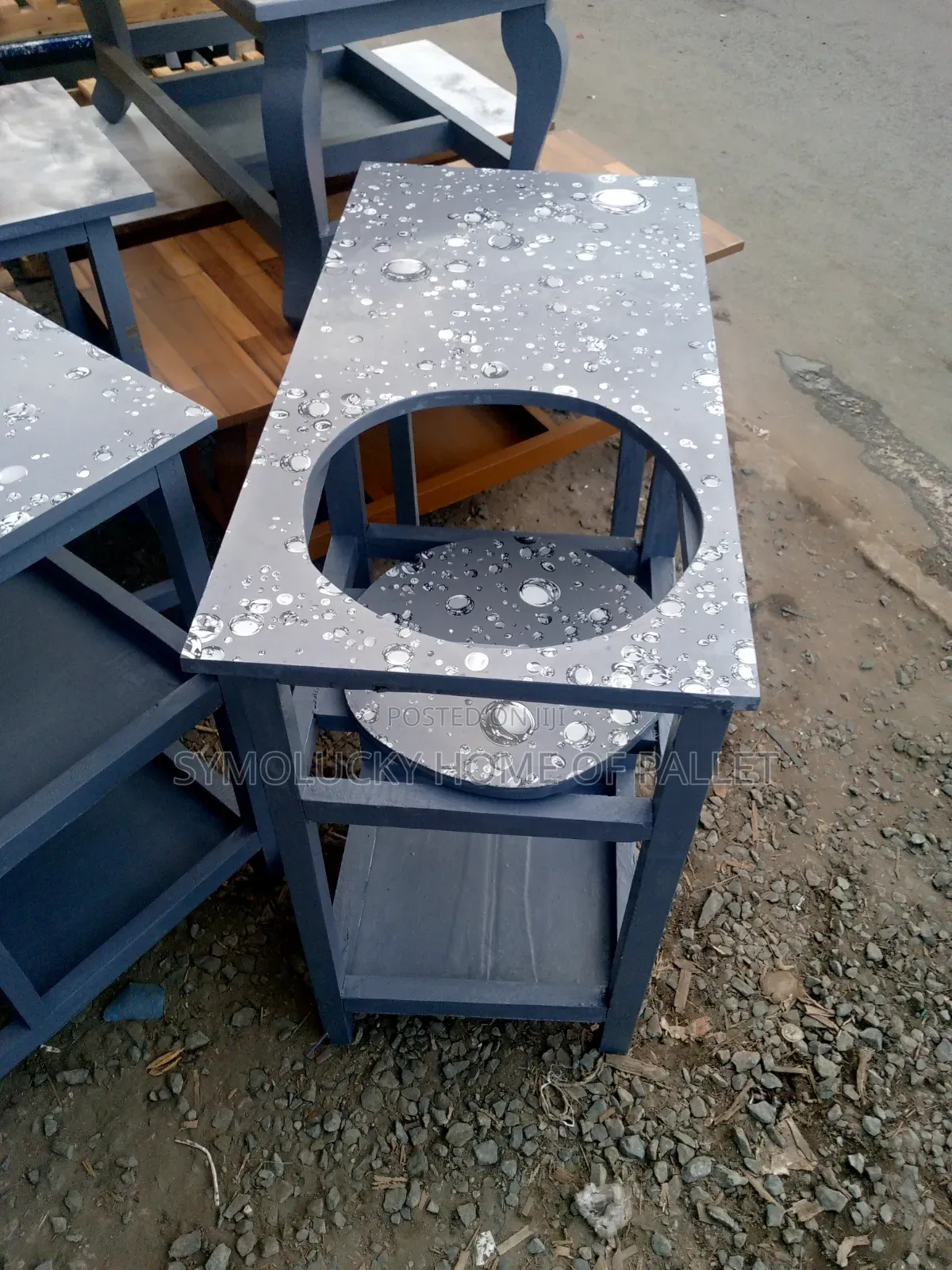 6 Kg Gas Kitchen Table. Bubble Grey Kitchen Stand