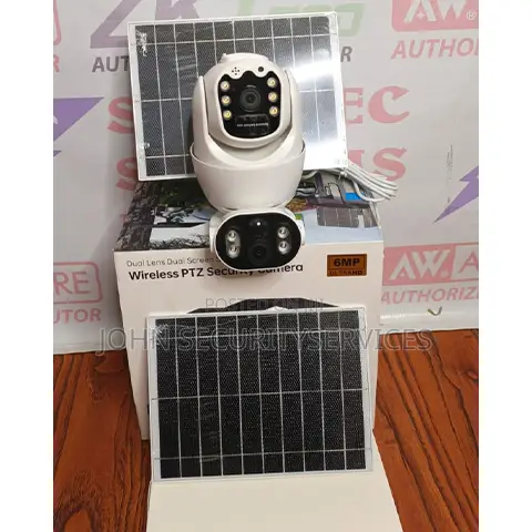 4G 6MP Ubox Dual Lens Dual Screen Solar PTZ Camera