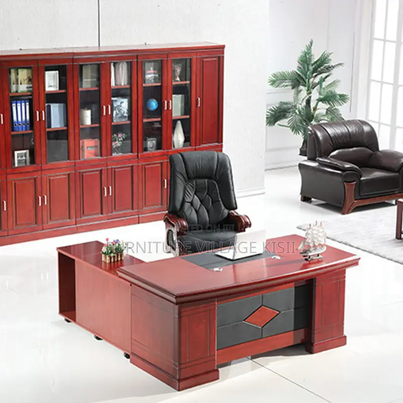 Office Desk: 1600mm L-Shaped Office Desk