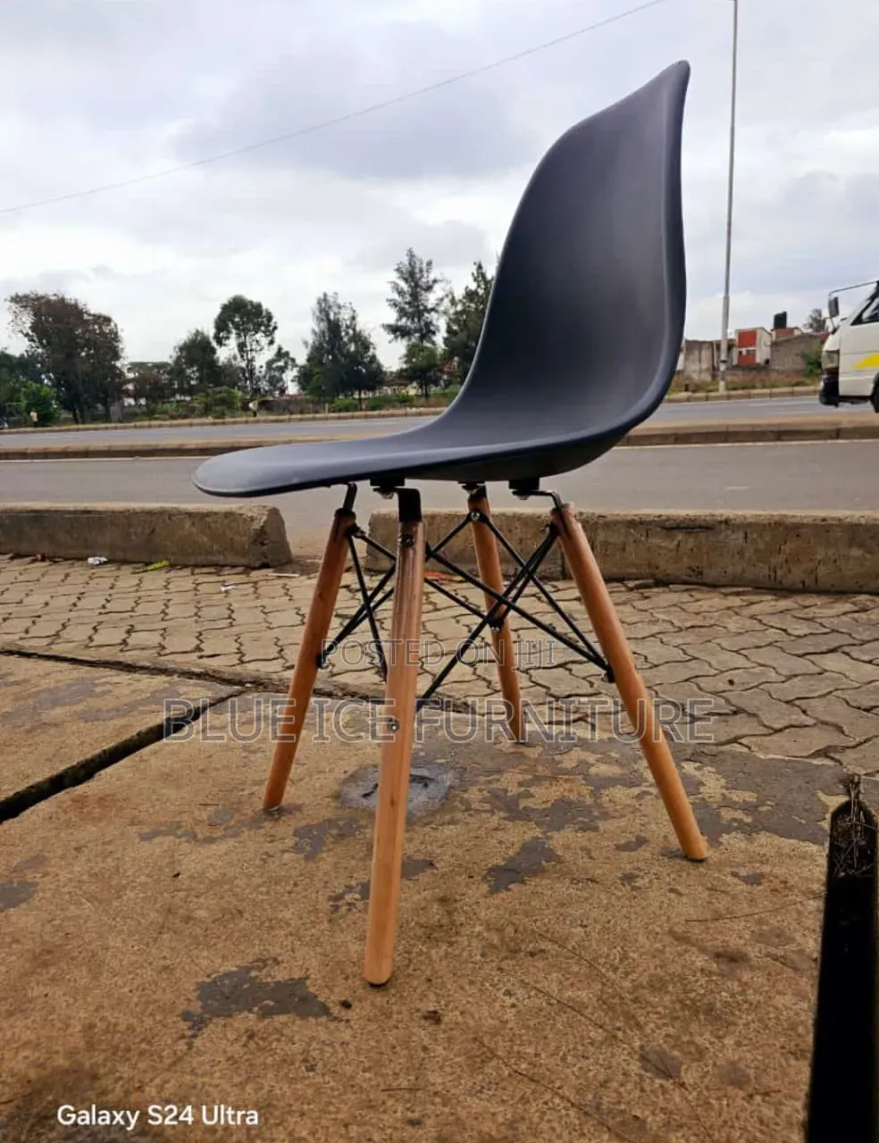 Eames Chair;Modern Black Eames Dining Chair With Wooden Legs