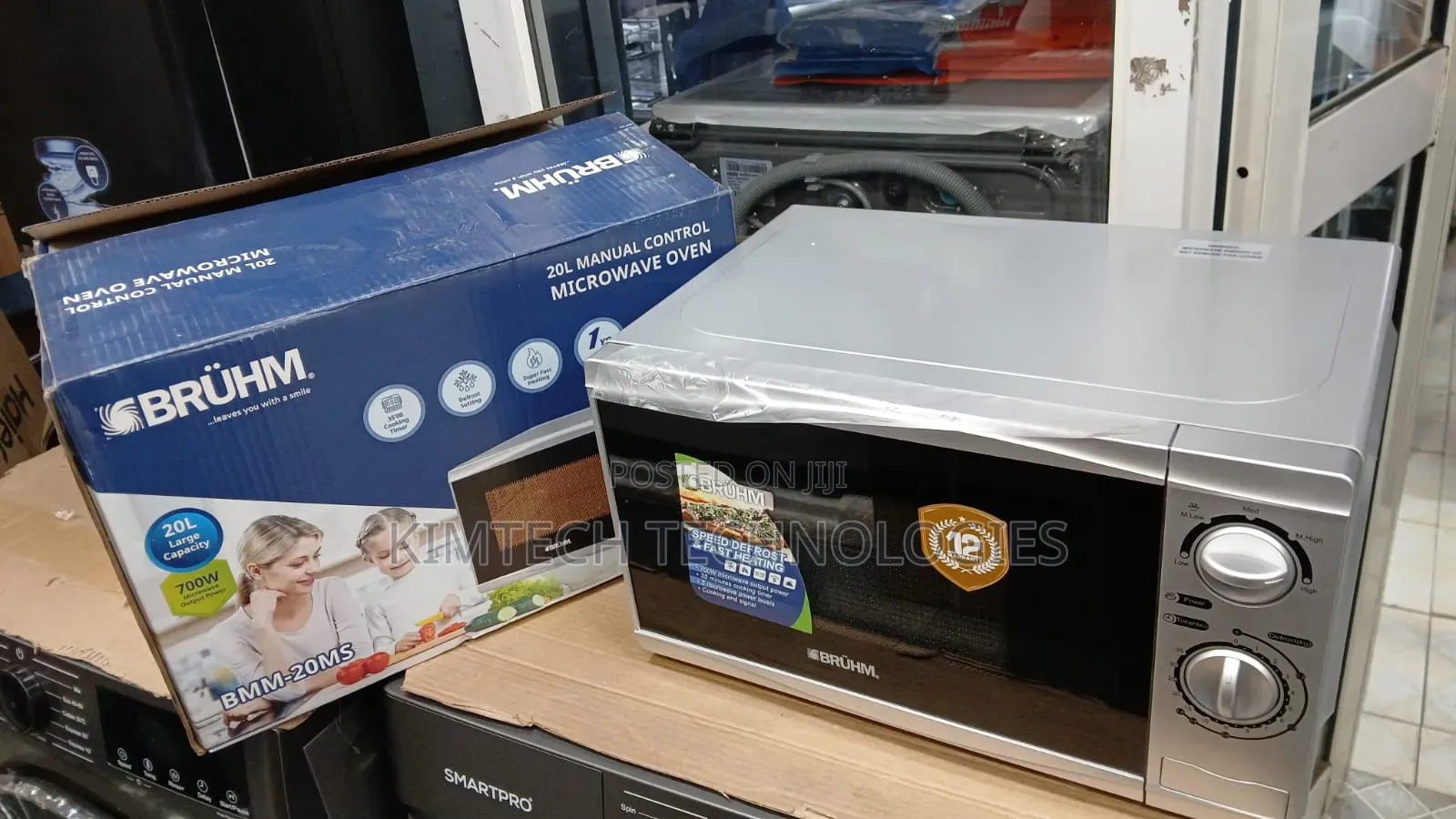 Bruhm 20L Silver Microwave