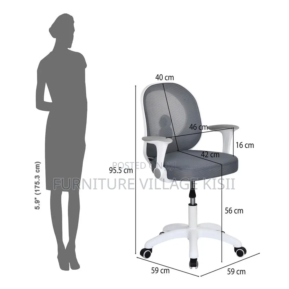 Office Chair ; Adjustable Swivel Kids Chair