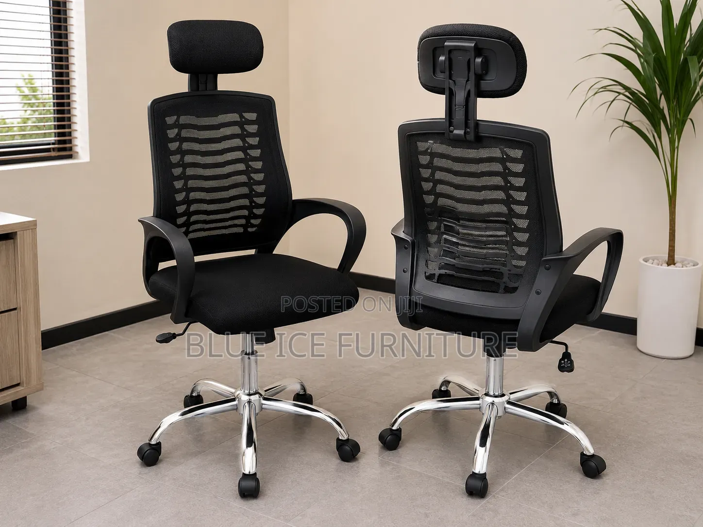 Office Chair;Modern Executive Mesh Chair With Headrest
