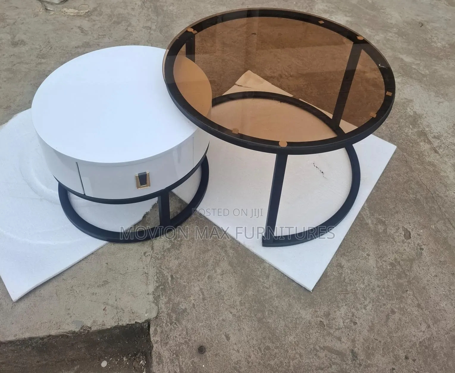 Nesting Set Top Glass Coffee Table