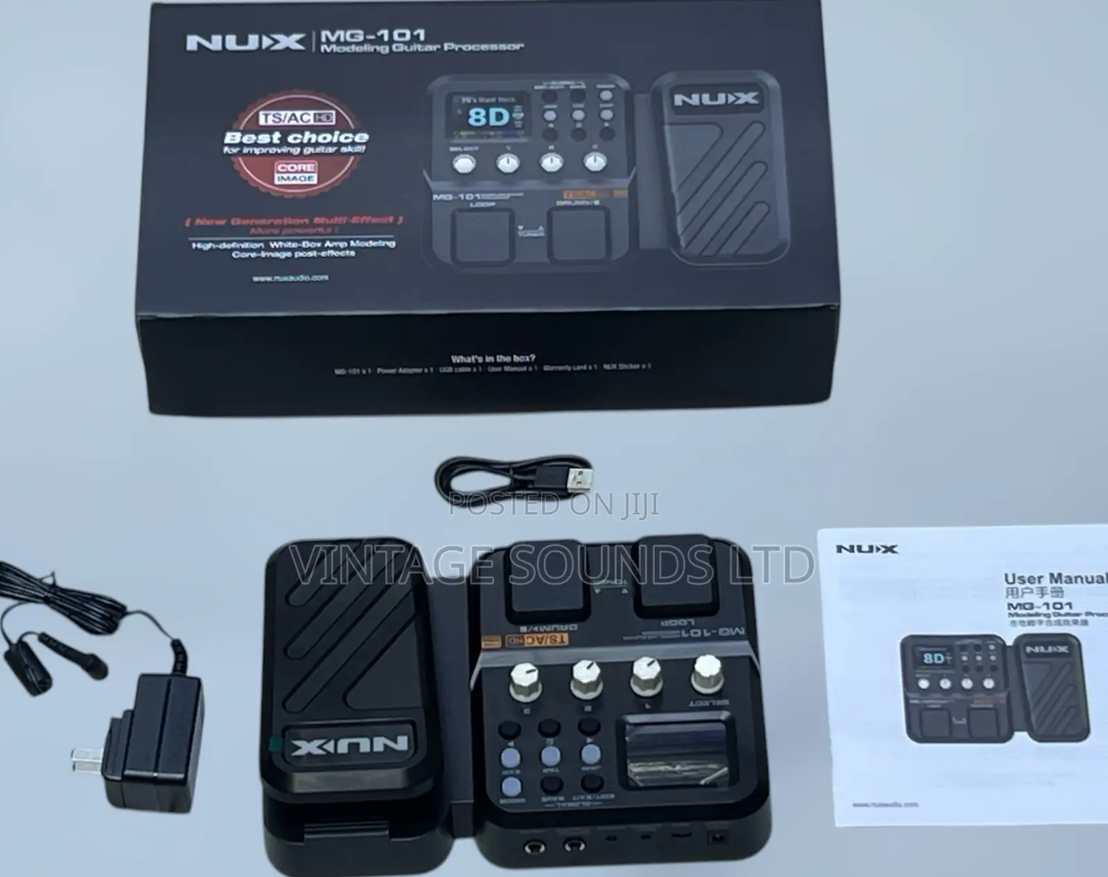 NUX MG-101 Compact Multi-Fx Pedal for Practice Streaming