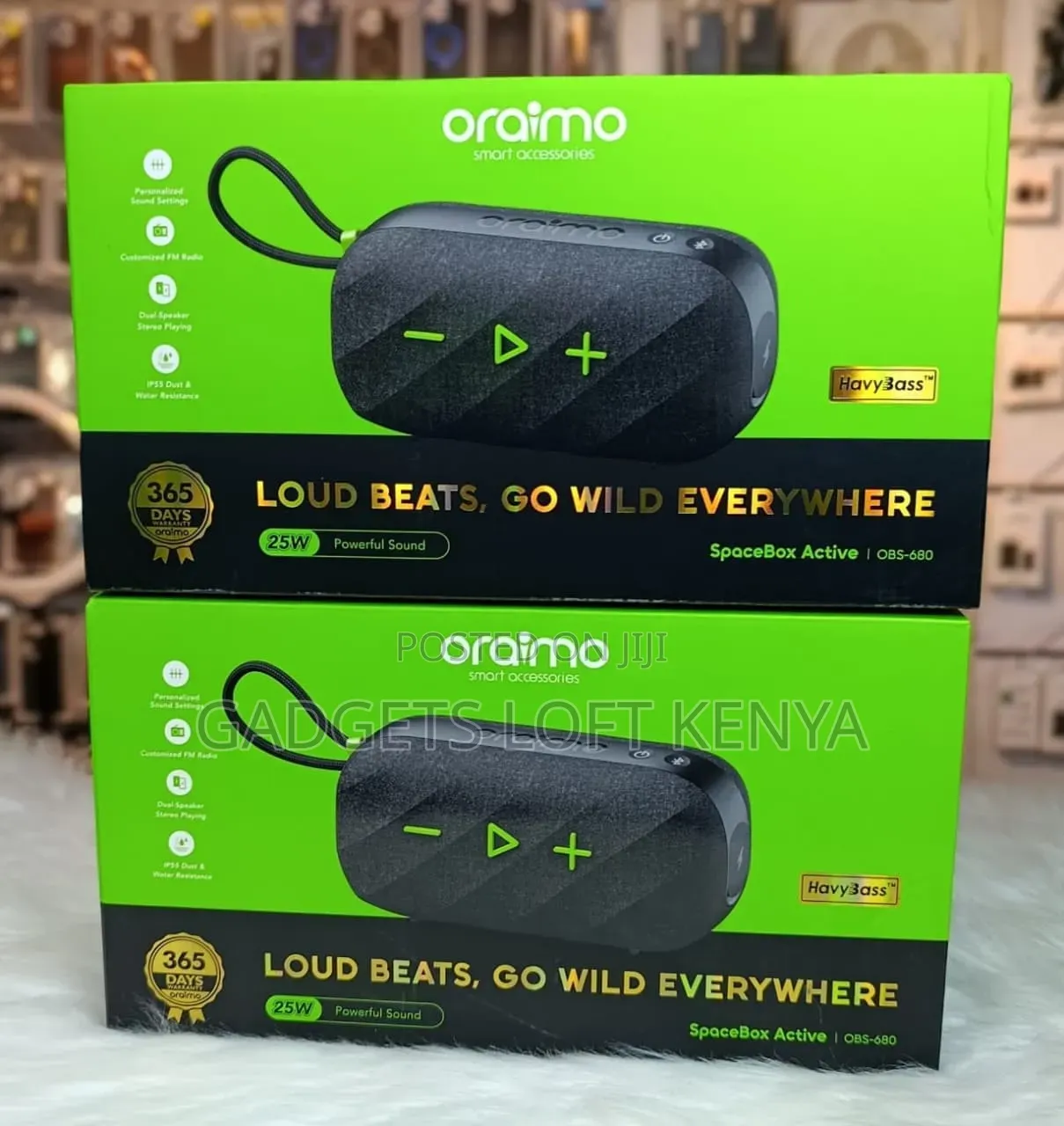 Oraimo SpaceBox Active OBS-680 *25W* Powerful Sound Speaker