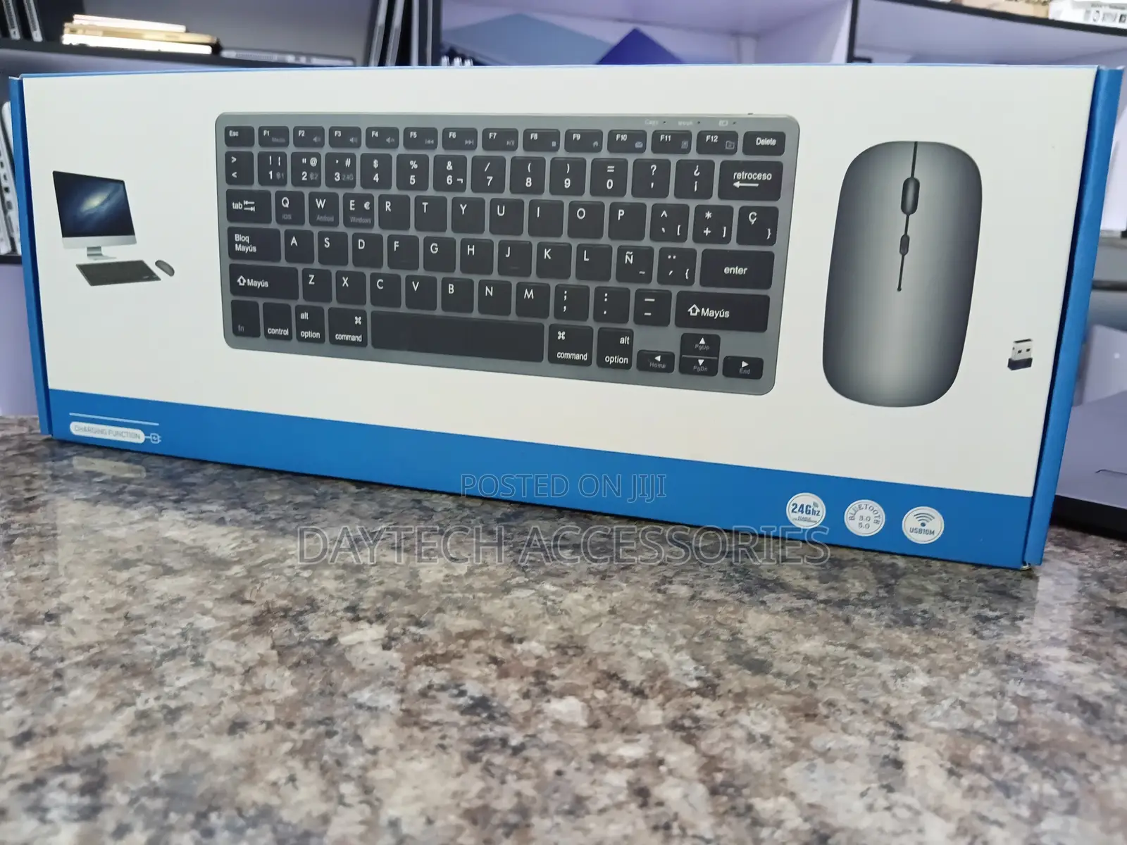 Rechargeable Bluetooth Keyboard Mouse KIT Wireless.