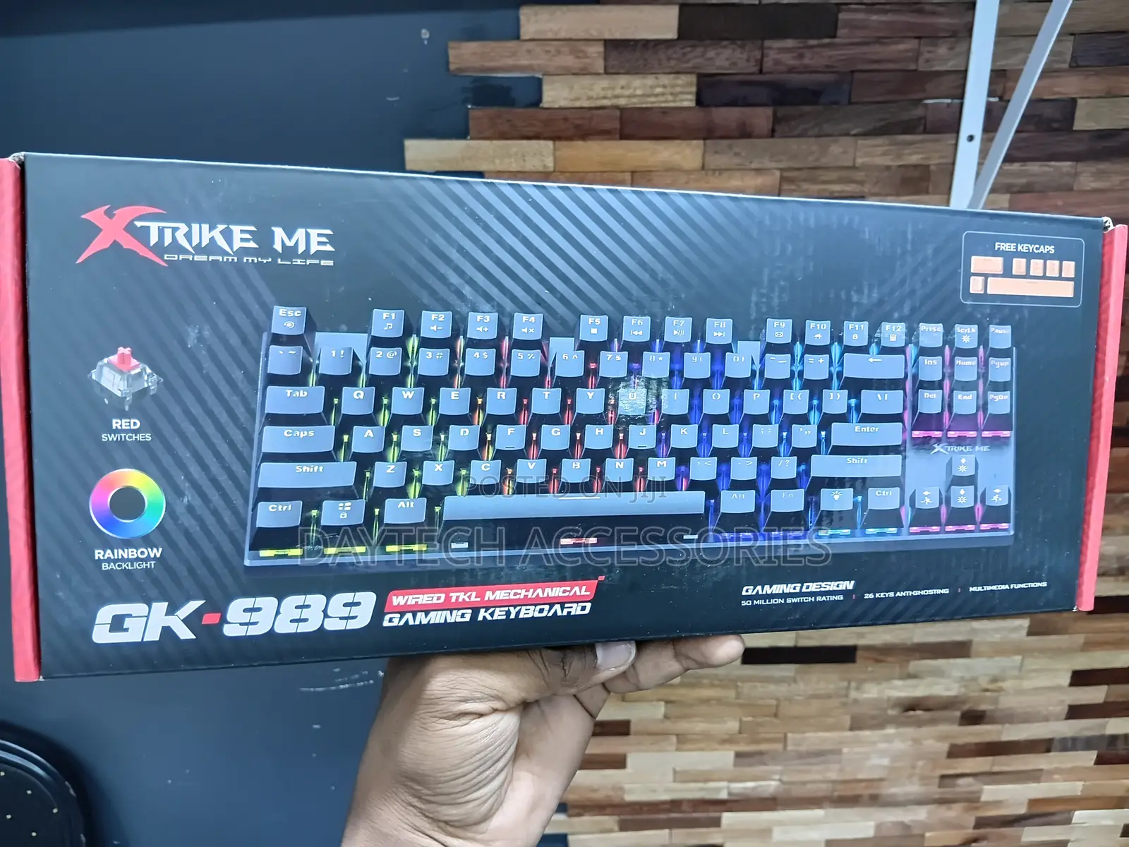 Xtrike Me GK-989A Tenkeyless (87-Key) Wired Mechanical Gaming Keyboard