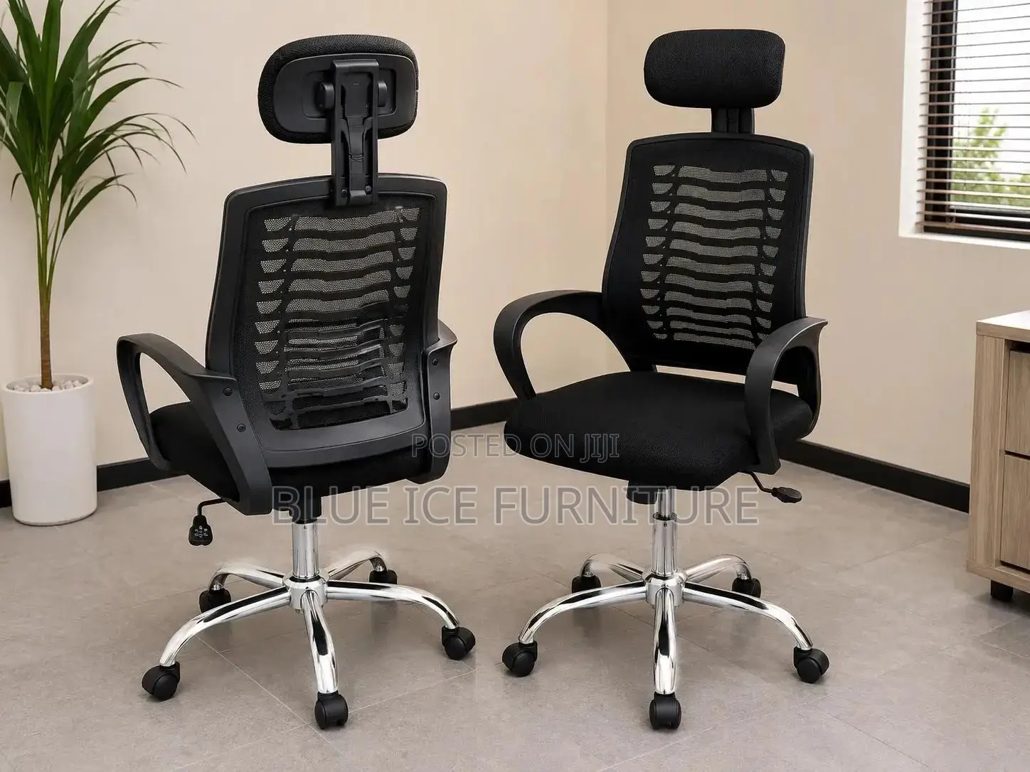 Office Chair;Modern Executive Mesh Chair With Headrest