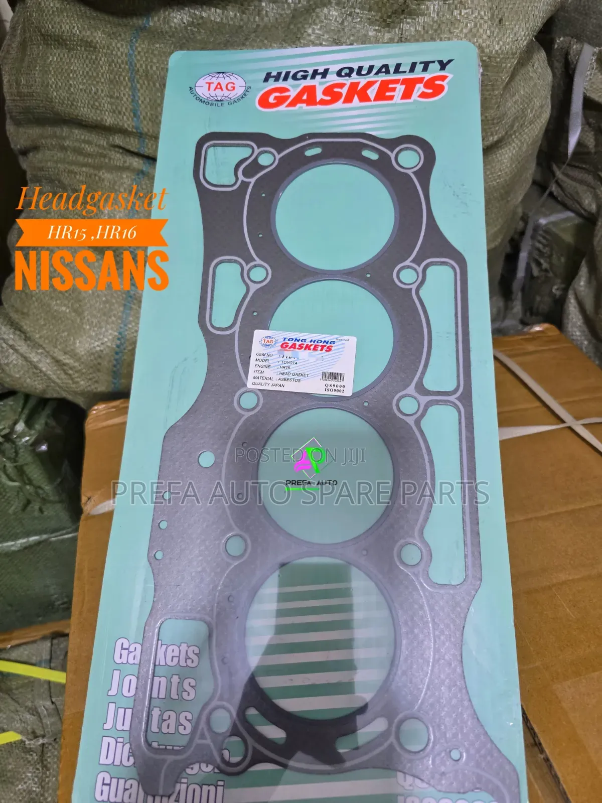 Nissan Ad Tiida Head Gasket H15 and Top Cover Hr15