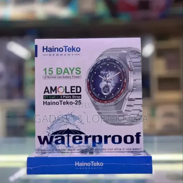 Hainoteko 25 Smartwatch for Men With 3 Straps