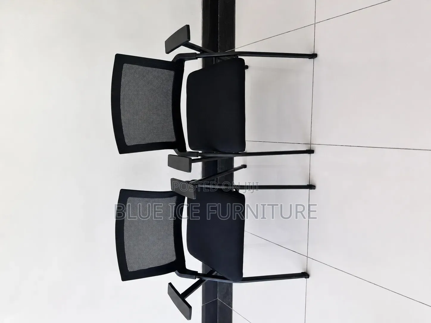 School Chair;Black Mesh Visitor Chair With Armrests for Office Area