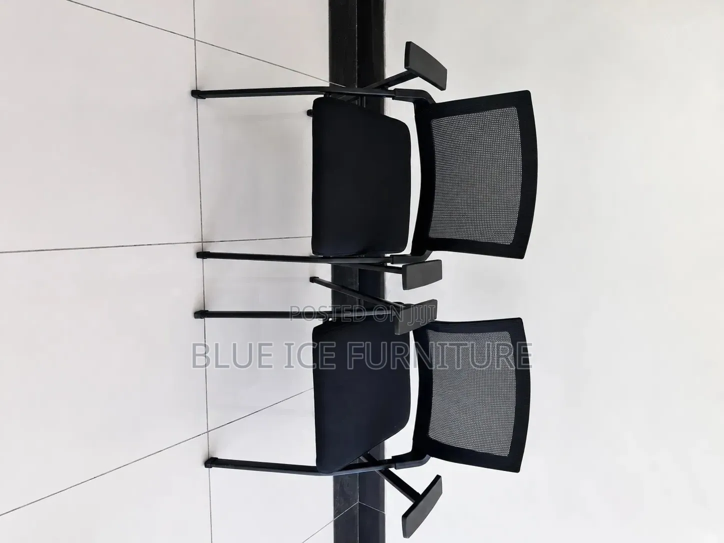 School Chair;Black Mesh Visitor Chair With Armrests for Office Area
