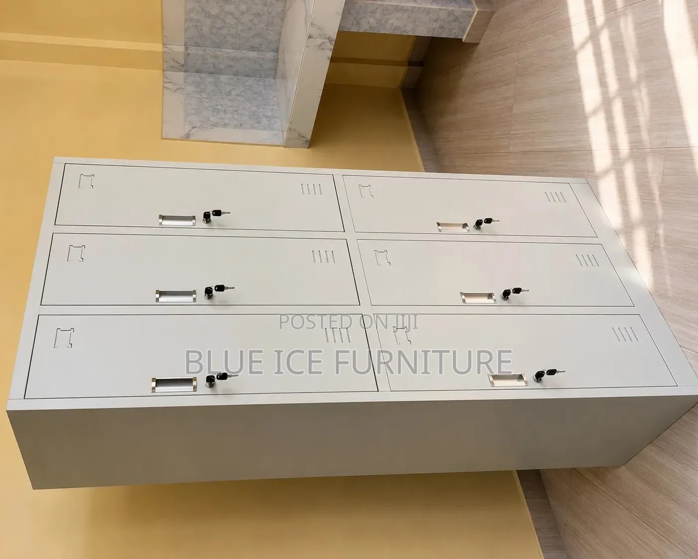 Office Cabinet;Durable 6 Door Steel Locker for , School and Workplace