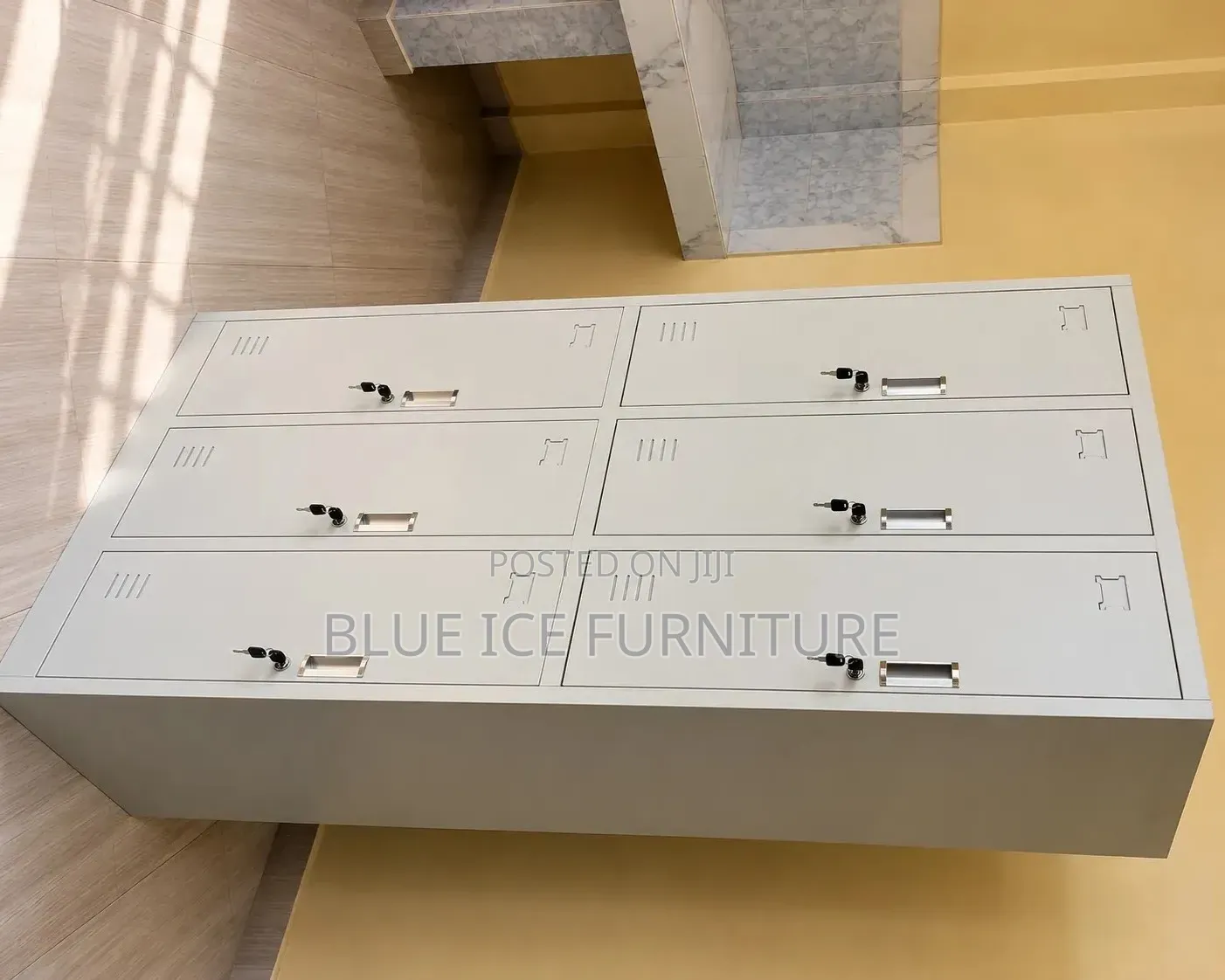 Office Cabinet;Durable 6 Door Steel Locker for , School and Workplace