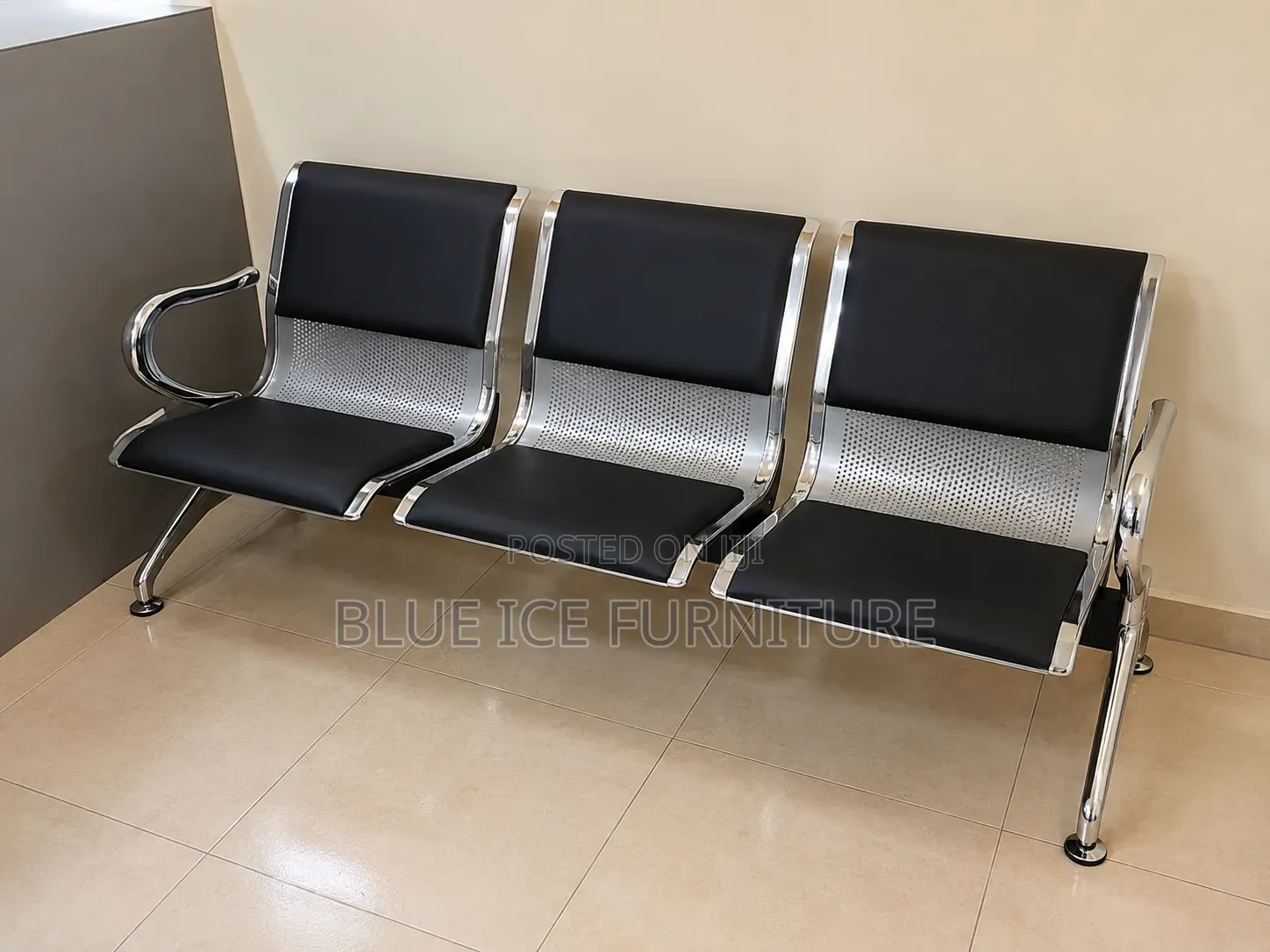 Office Chair;Executive 3 Seater Visitor Chair for Reception Waiting