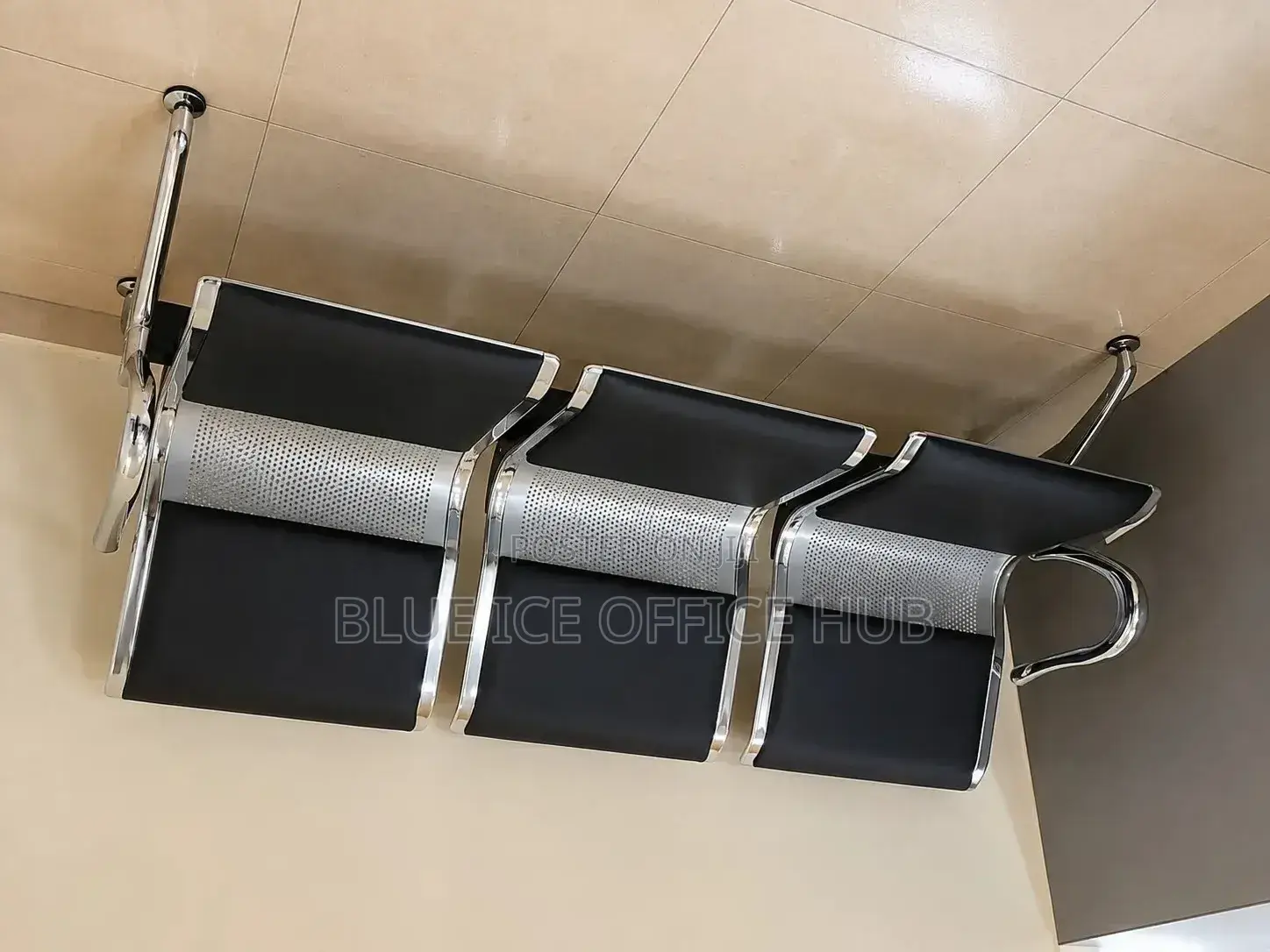 Office Chair;Executive 3 Seater Visitor Chair for Reception Waiting