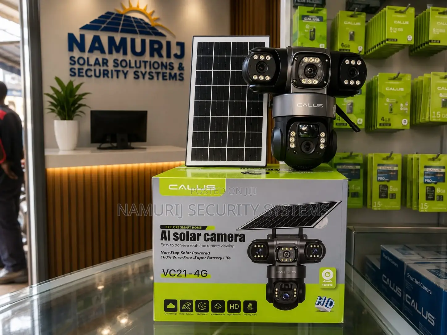 Calus VC21 4G Solar CCTV Camera | Outdoor Wireless Security Camera