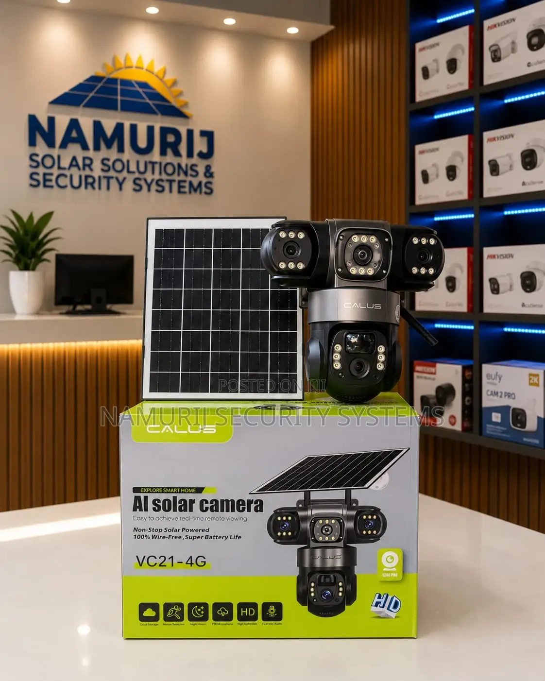 Calus VC21 4G Solar CCTV Camera | Outdoor Wireless Security Camera