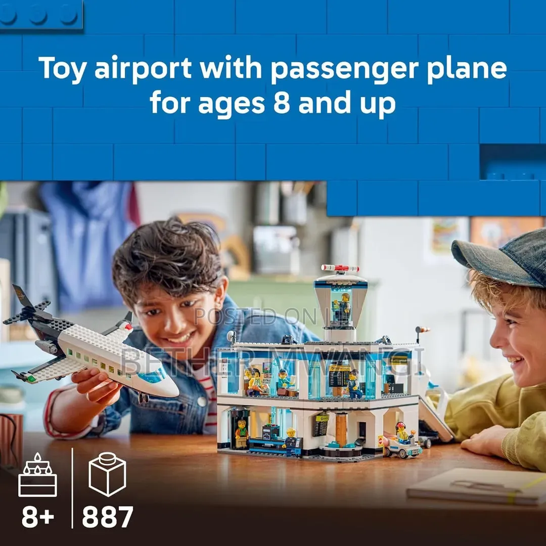 City Airport With Airplane
