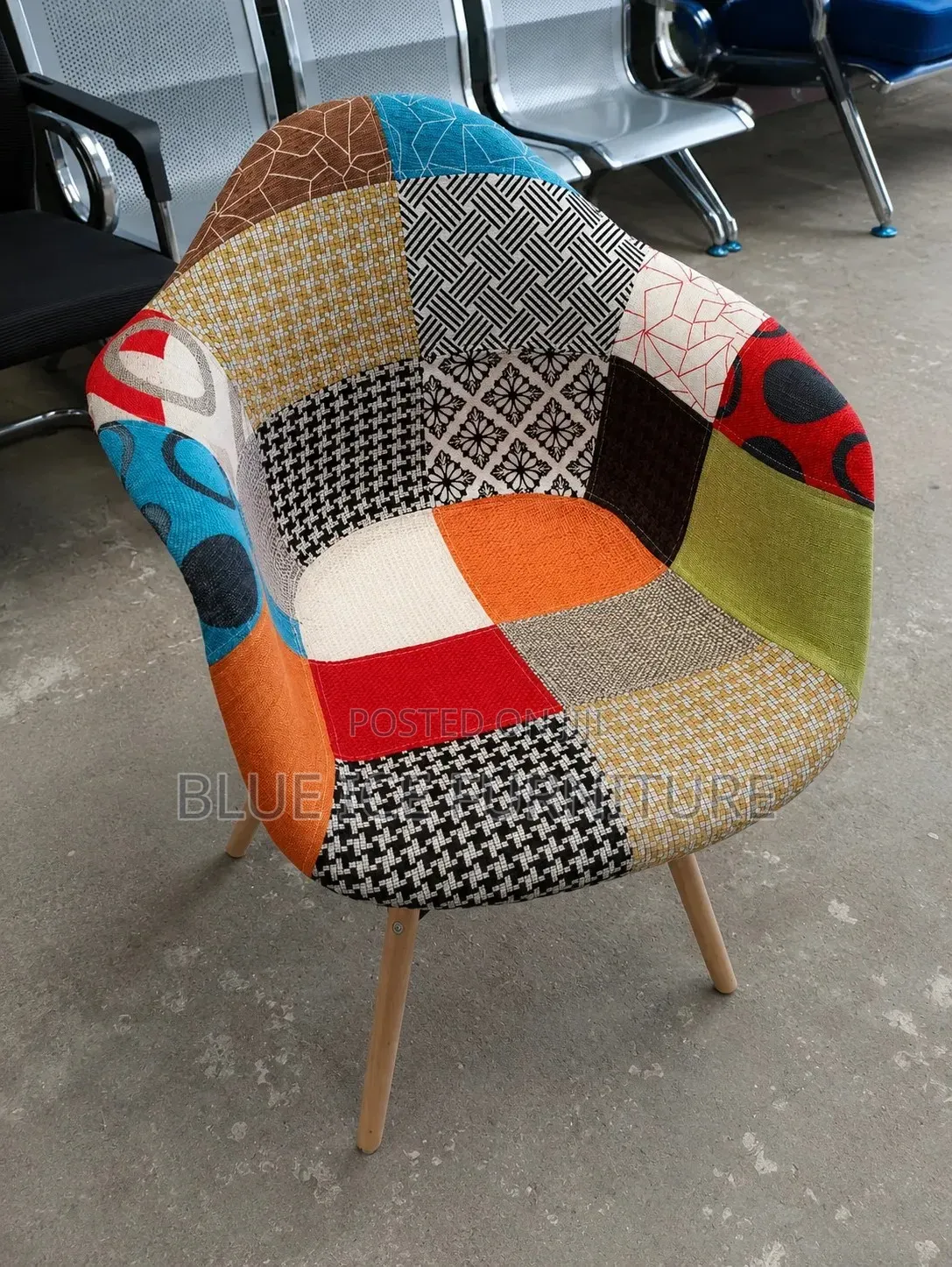 Eames Chair;Modern Fabric Accent Chair for Living Room Office Kenya