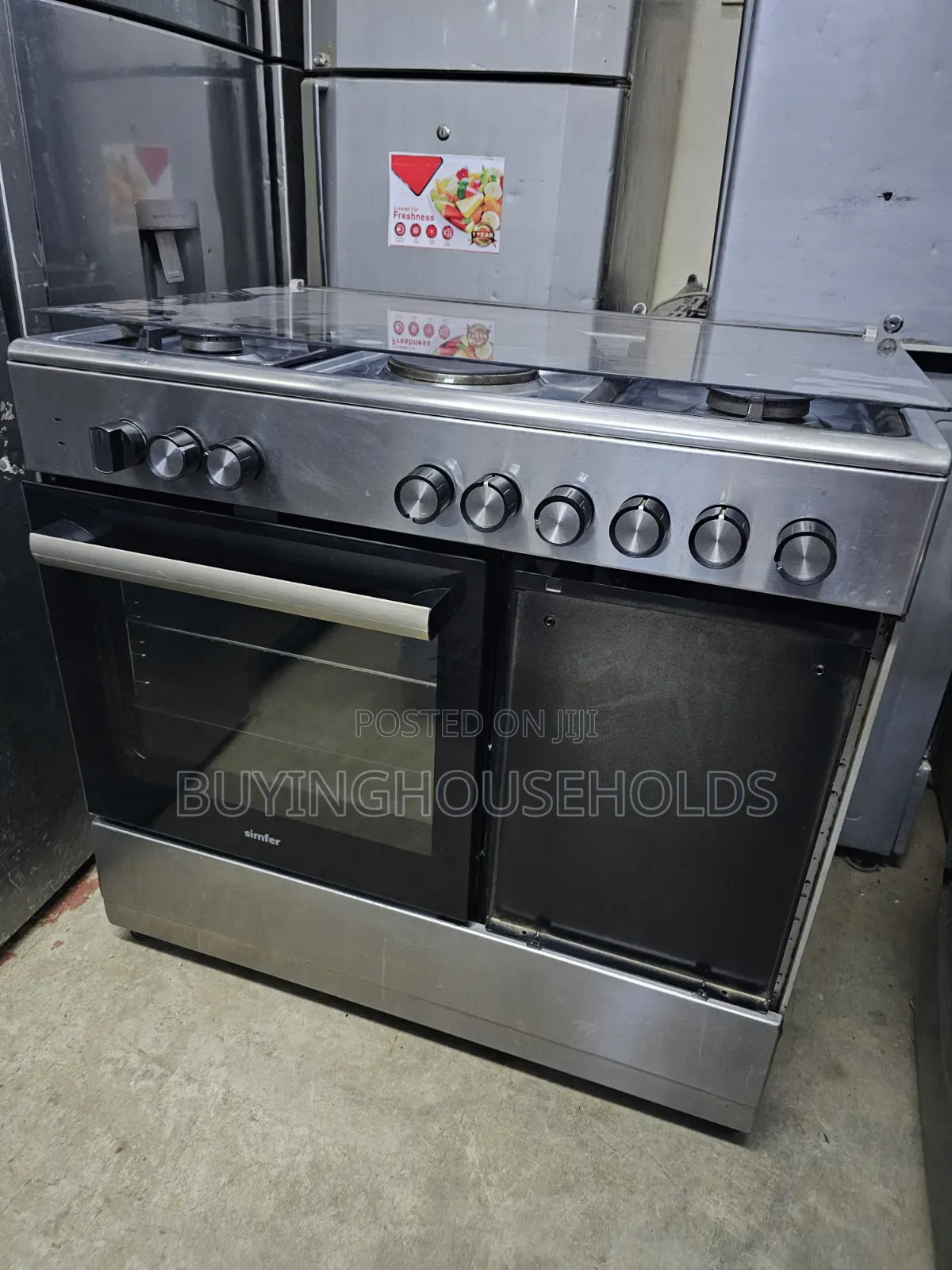 Simfer 60x90 Stainless Cooker 4gas+2electric