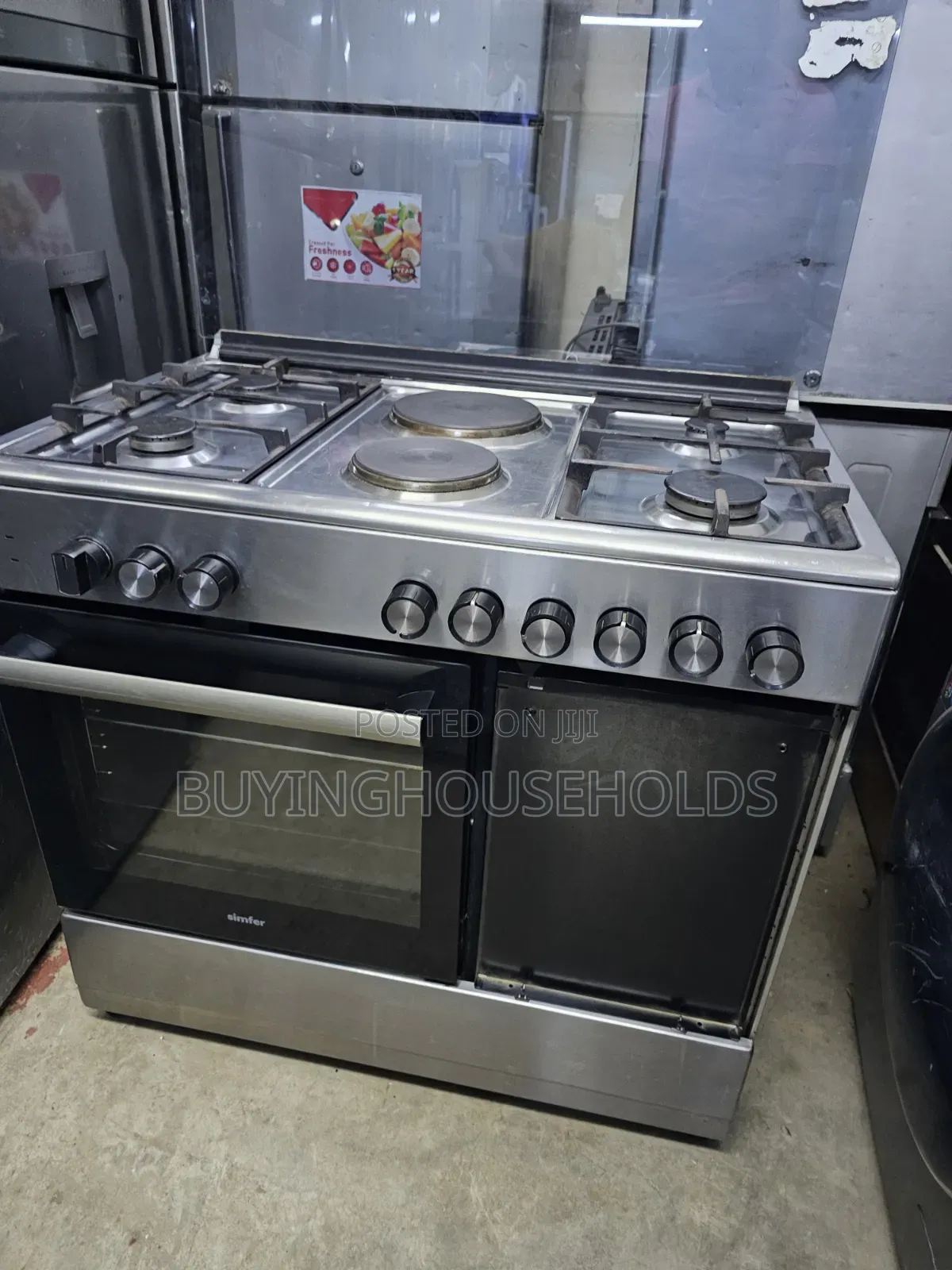 Simfer 60x90 Stainless Cooker 4gas+2electric