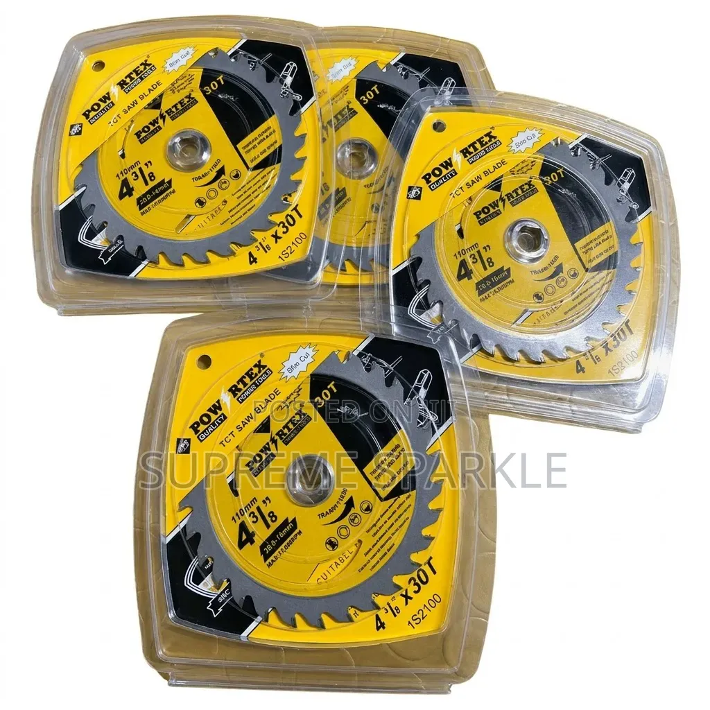 4-3/8 Inch 30T Circular TCT Saw Blade Powertex 110mm Wood Cutting
