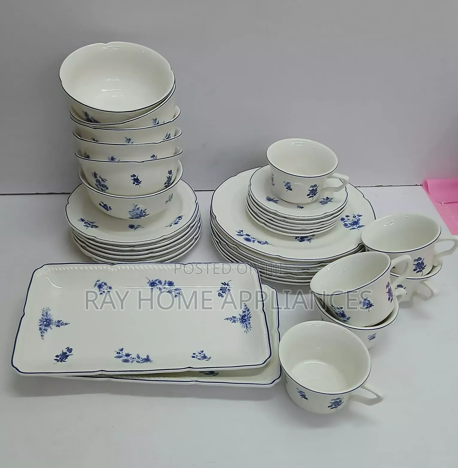 Flowered 32pieces High Quality Ceramic Dinner Set
