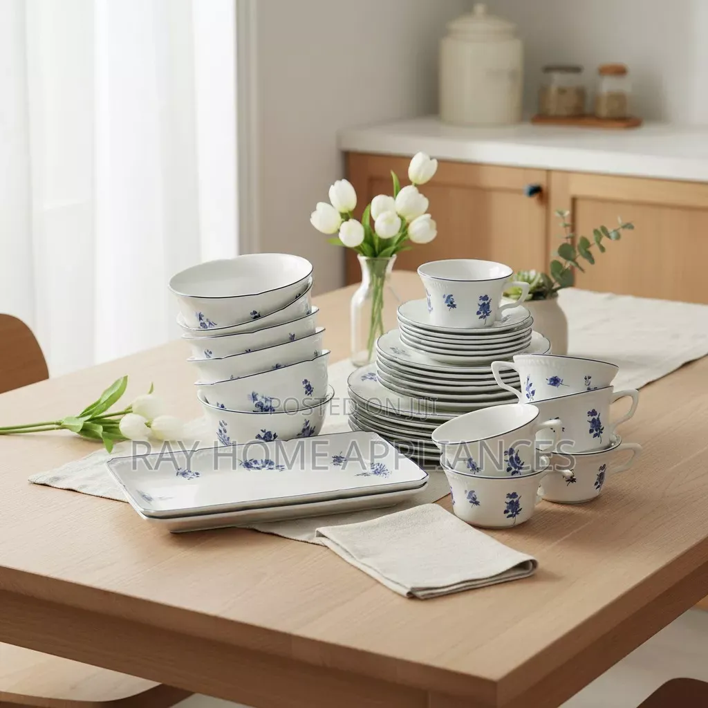 Flowered 32pieces High Quality Ceramic Dinner Set