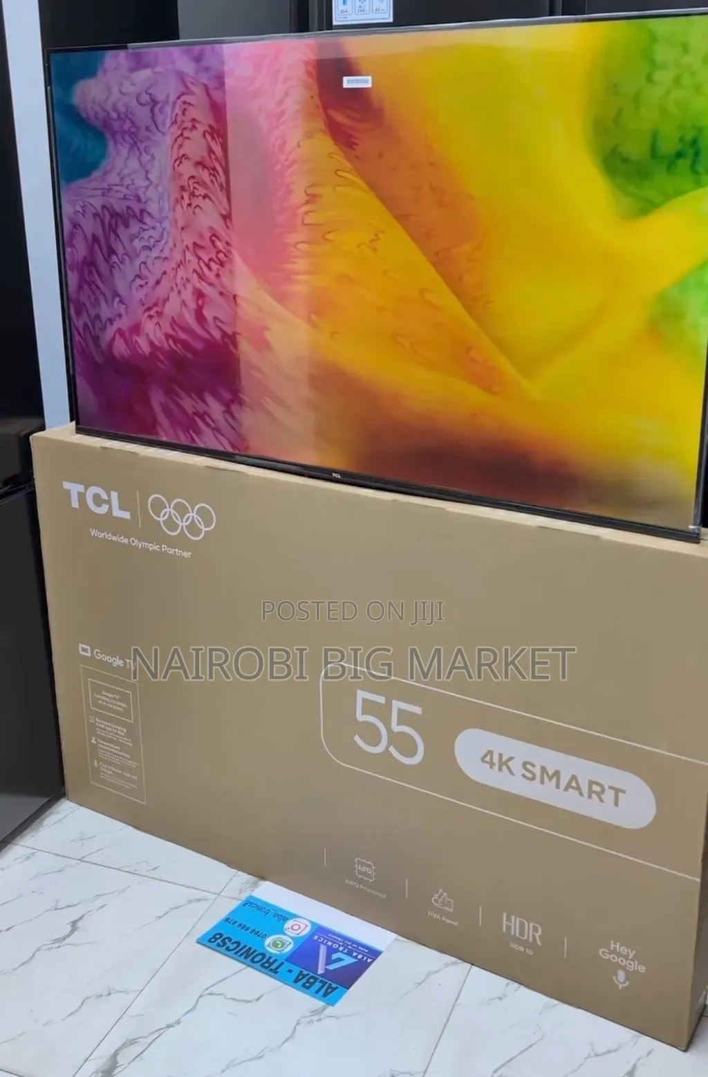 TCL 55 4 K HDR Smart TV Dolby Audio 20w