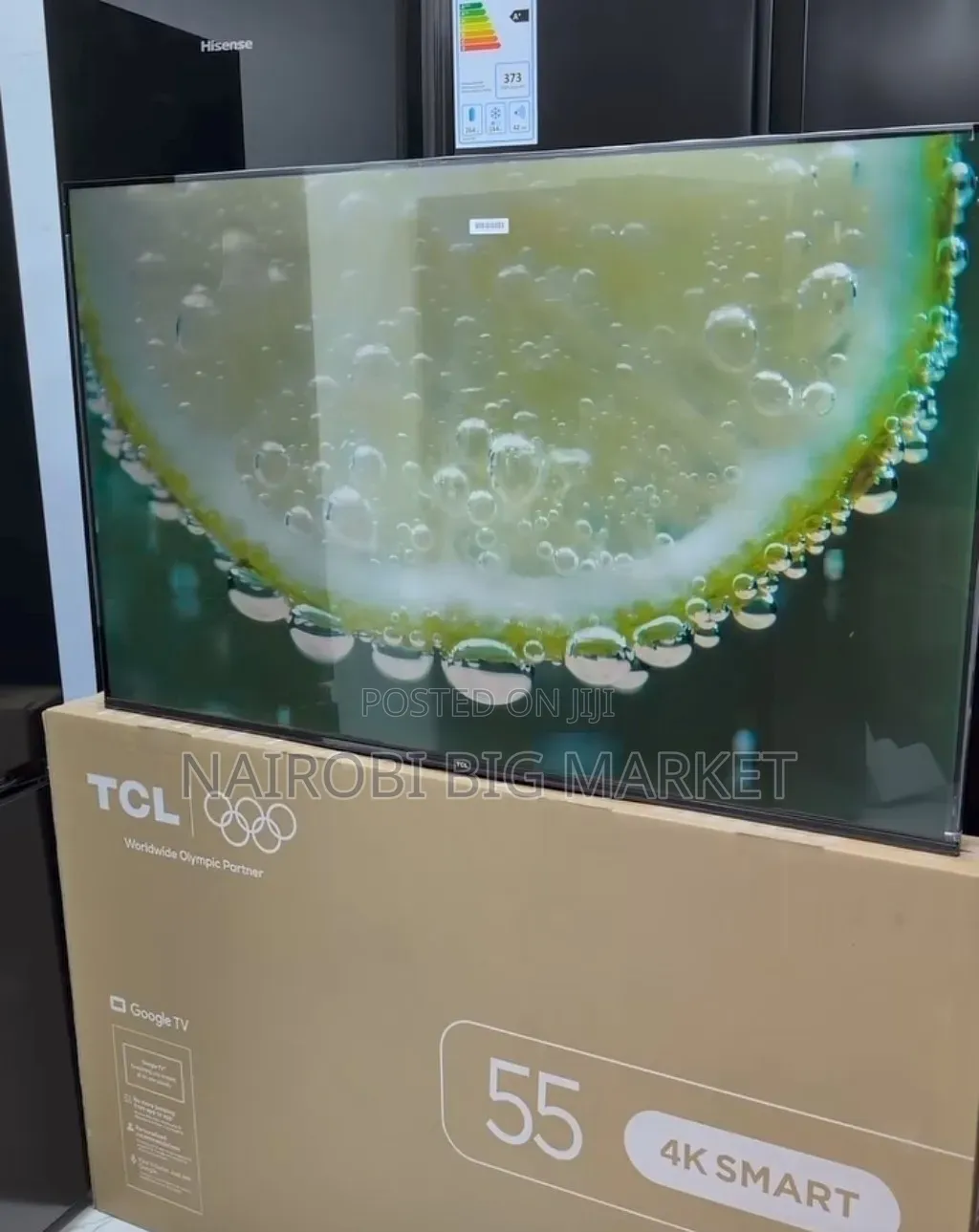 Frameless TCL 55 4 K HDR Smart TV With Bluetooth 5.0