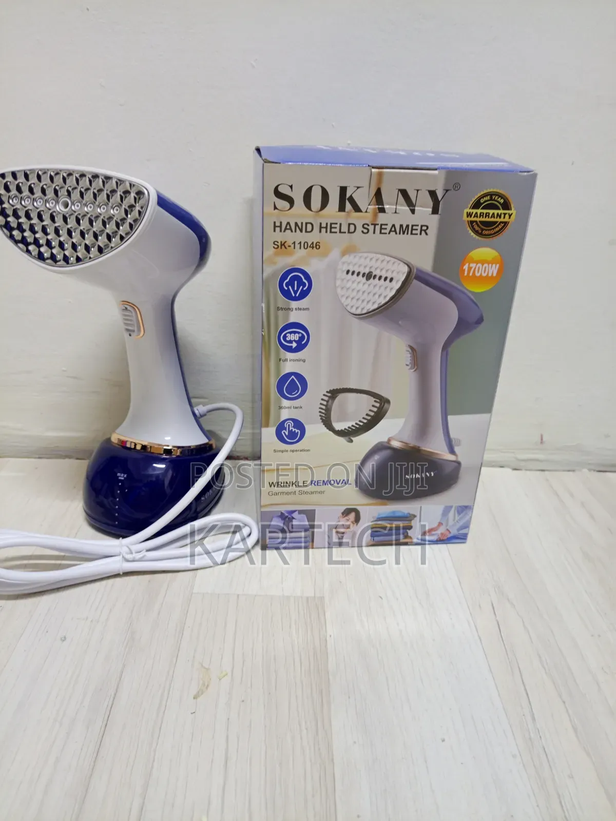 Sokany Handheld Steam Garment Wrinkle Remover – 1700W