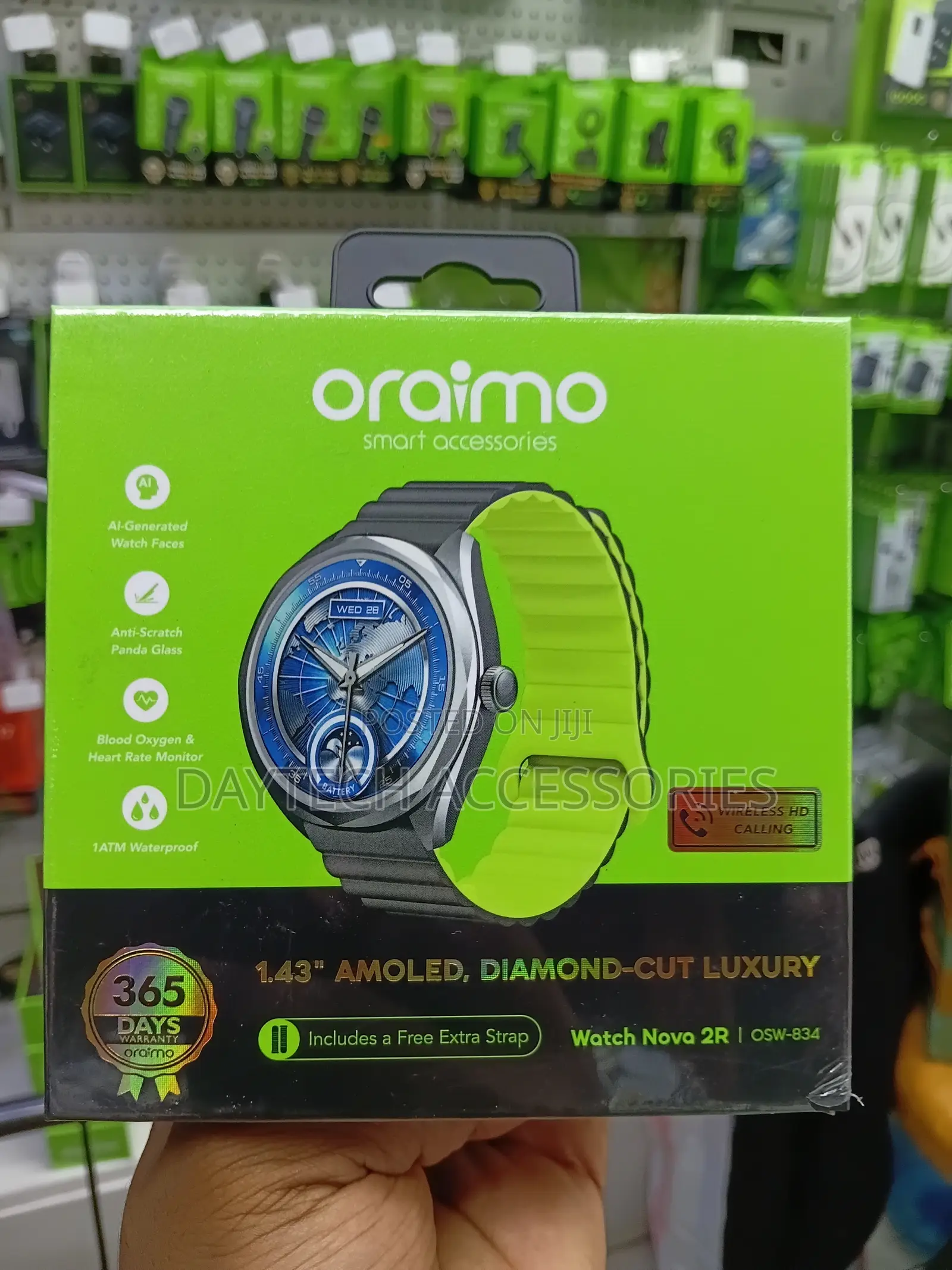 Oraimo Watch Nova 2R OSW-834 1.43′ Amoled Diamond Cut