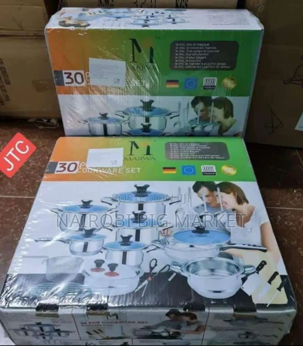 Marwa 30 PCS Induction Enabled Cockware