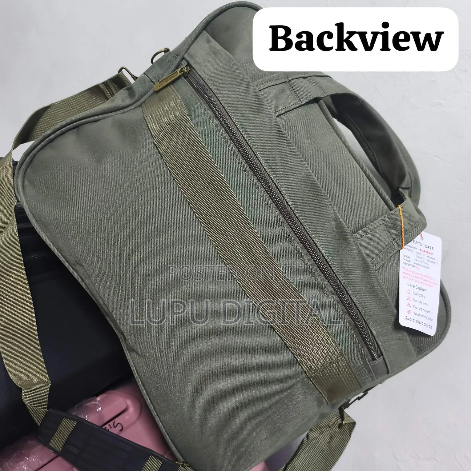 *Multi-Pocket Briefcase Canvas Travel Duffel Bag