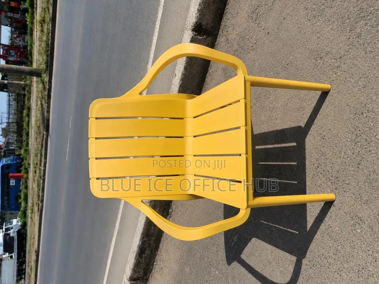 Dining Chairs;Modern Yellow Outdoor Chair With Armrests Durable Patio