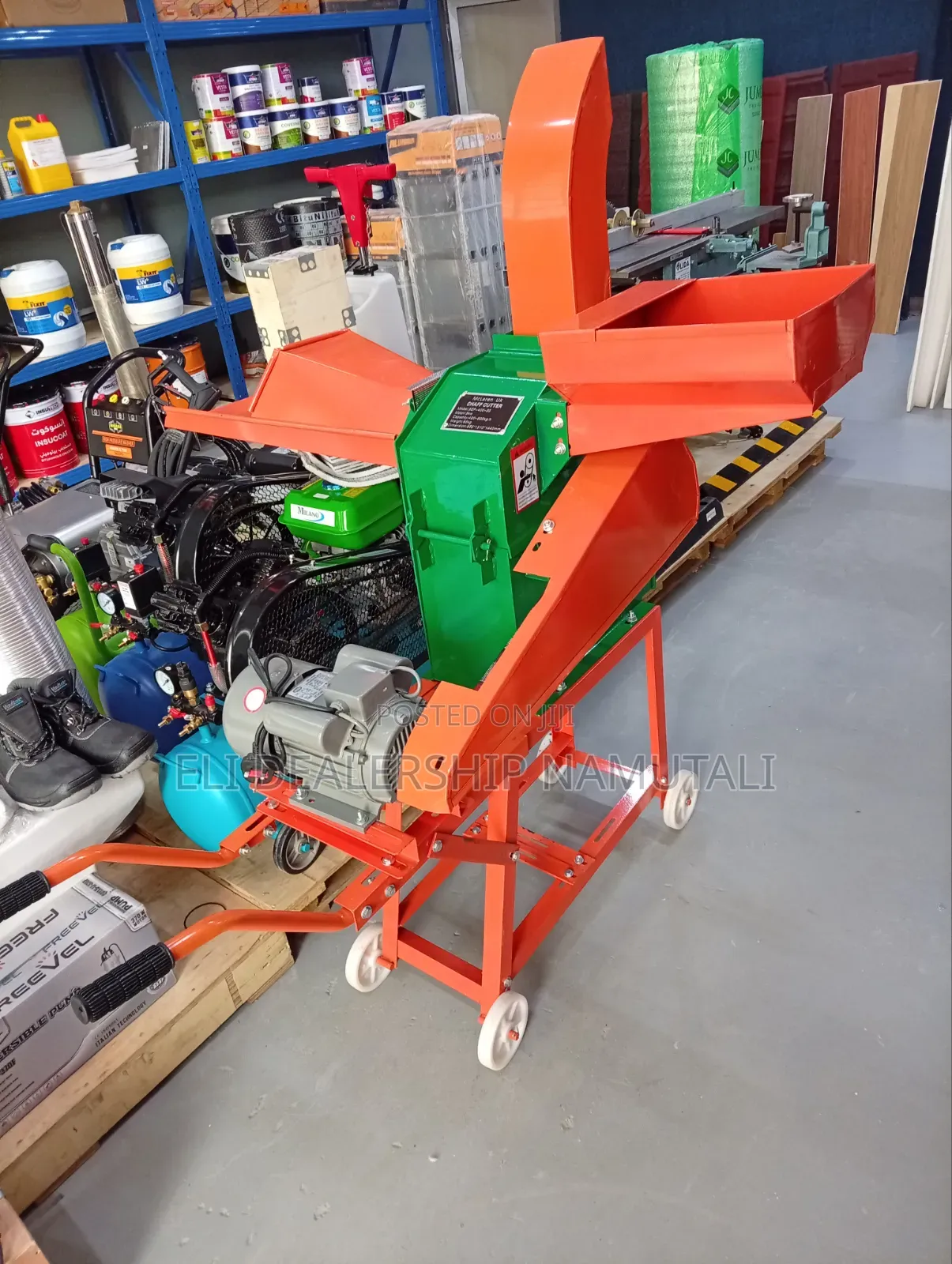 Heavy Duty Fodder Cutting Machine – 400–600kg/Hr Electric Chaff Cutter